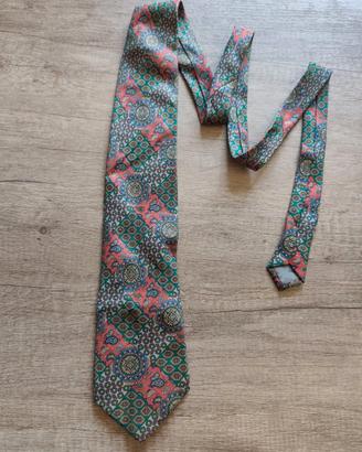 Cravatta Lancetti vintage Made in Italy 100% seta