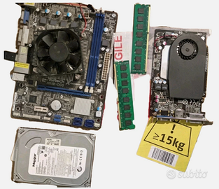 ASRock Intel 1155 H2 3 gen amd radeon Gddr5 4gb