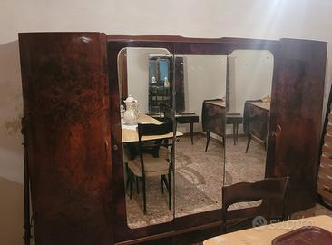 Armadio Vintage Anni 60 Con Specchi Guardaroba