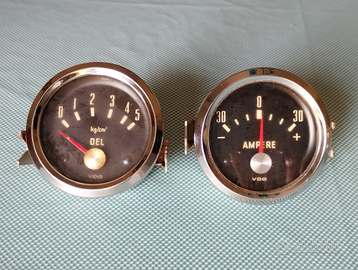 Amperometro e manometro VDO