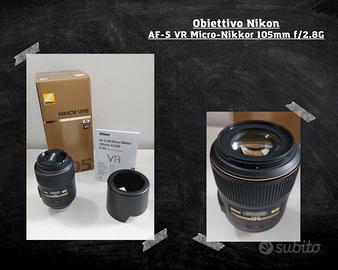 Obiettivo Nikon AF-S MICRO 105mm f2,8G I F VR