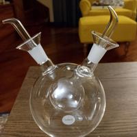 Oliera/Acetiera in vetro trasparente