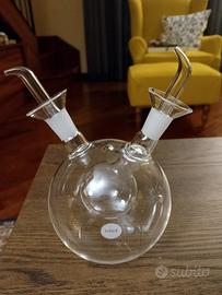 Oliera/Acetiera in vetro trasparente
