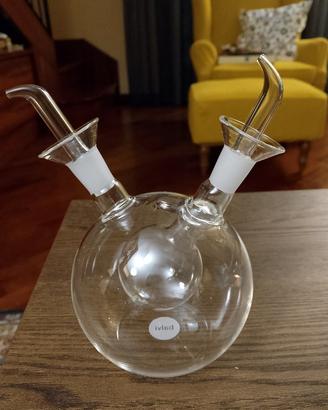 Oliera/Acetiera in vetro trasparente