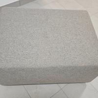 Pouf divano made in Italy colore grigio