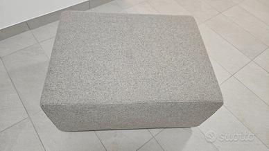 Pouf divano made in Italy colore grigio