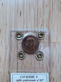 moneta antica 5 cent 1929 periziata