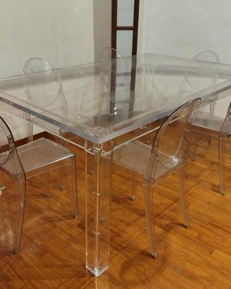 Tavolo di design in plexiglass da 10 – pezzo unico