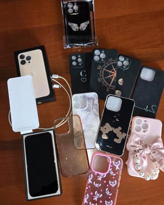 iPhone 13 Pro 256 GB Oro – Come nuovo + 10 cover
