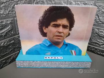Quadro Maradona da tavolo