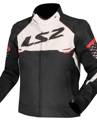 Giubbotto Moto LS2 APEX MAN Nero Bianco Rosso