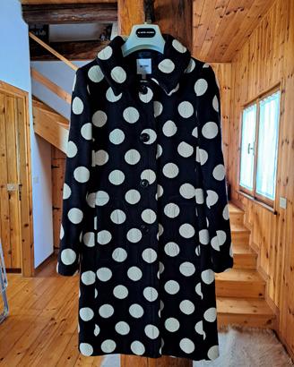 cappotto moschino jeans a pois giganti