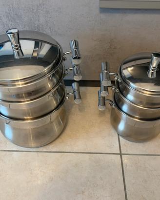 Batteria pentole usate Prandelli stainless steel