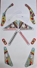 Flipper Gottlieb Top Hand set plastiche/isole