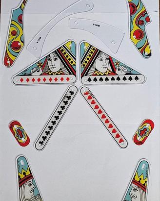 Flipper Gottlieb Top Hand set plastiche/isole
