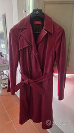 Trench in vera pelle
