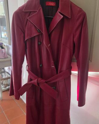 Trench in vera pelle