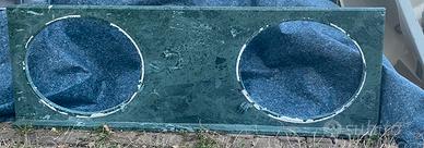 Piano lavabo 180 x 60 marmo + 2 lavabo