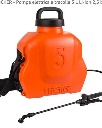 pompa irroratrice Stoker 5 lt a batteria