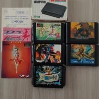 5 carttucce originali mega drive  