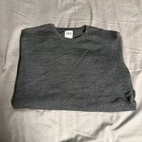 Maglione in lana Zara grigio - Taglia M