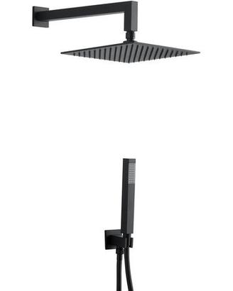 Kit soffione nero - Kit soffione doccia
