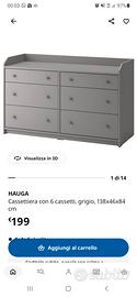cassettiera hauga IKEA 