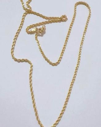 Collana funetta oro 18kt 750