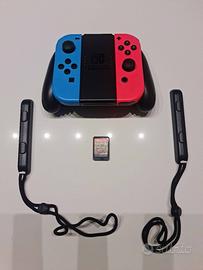 Joycon con accessori e gioco Minecraft