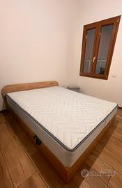 Letto contenitore alla francese con materasso