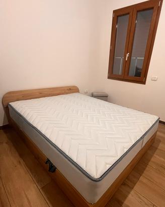 Letto contenitore alla francese con materasso