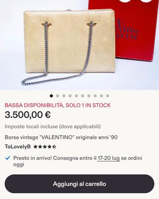 borsa rara Garavani in lucertola 