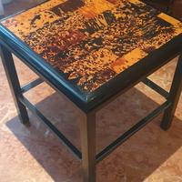 Tavolino basso in tartaruga naturale