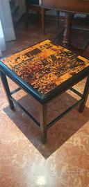 Tavolino basso in tartaruga naturale