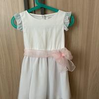 Vestito cerimonia damigella con copri spalle
