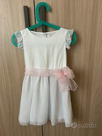 Vestito cerimonia damigella con copri spalle