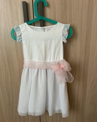 Vestito cerimonia damigella con copri spalle