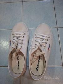 Superga donna platform 37 bianche