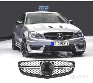 GRIGLIA MERCEDES CLASSE C W204 LOOK AMG C63 NERO L