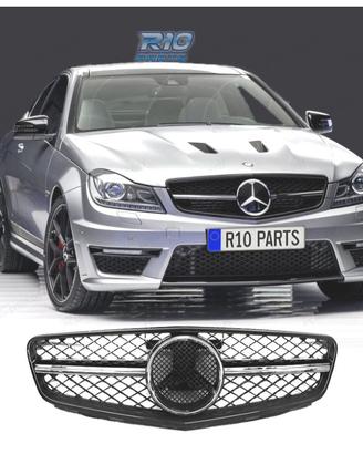 GRIGLIA MERCEDES CLASSE C W204 LOOK AMG C63 NERO L