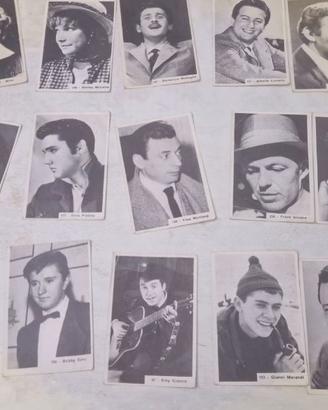 collezioni panini cantanti, attori anni 60