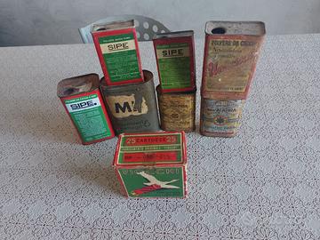 grande lotto latte polvere da sparo e caccia vuote