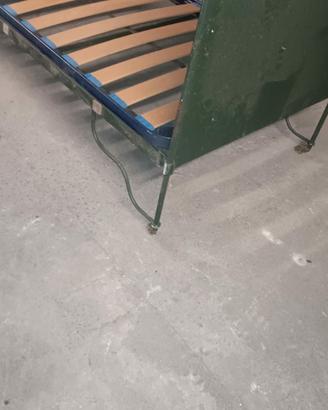 letti ferro battuto verde