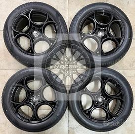 Cerchi neri Alfa Romeo Stelvio e pneumatici estivi