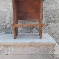sgabello alto antico 