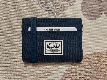 Herschel portafoglio Charlie Wallet blu navy