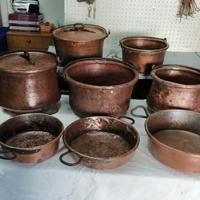 Antiche pentole rame
