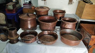 Antiche pentole rame