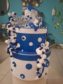Torta scenografica finta compleanno