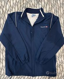 Giacca a vento vintage Reebok blu scuro uomo M 90’
